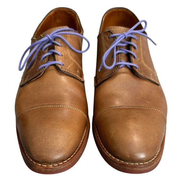 Allen Edmonds Oak Street Brown Cap Toe Oxford Dress Shoe Dainite Soles Size 11.5 - Picture 6 of 11